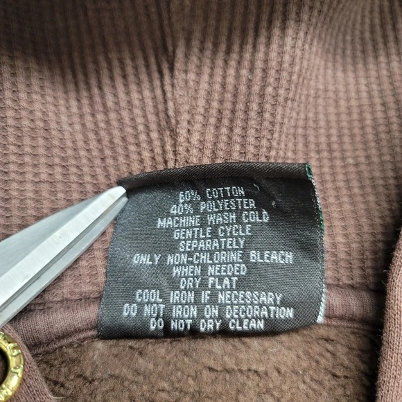 South Pole Jacket Mens Large Brown Tan Green Y2k 90s Vintage Spellout‎ Hip Hop - Picture 9 of 11